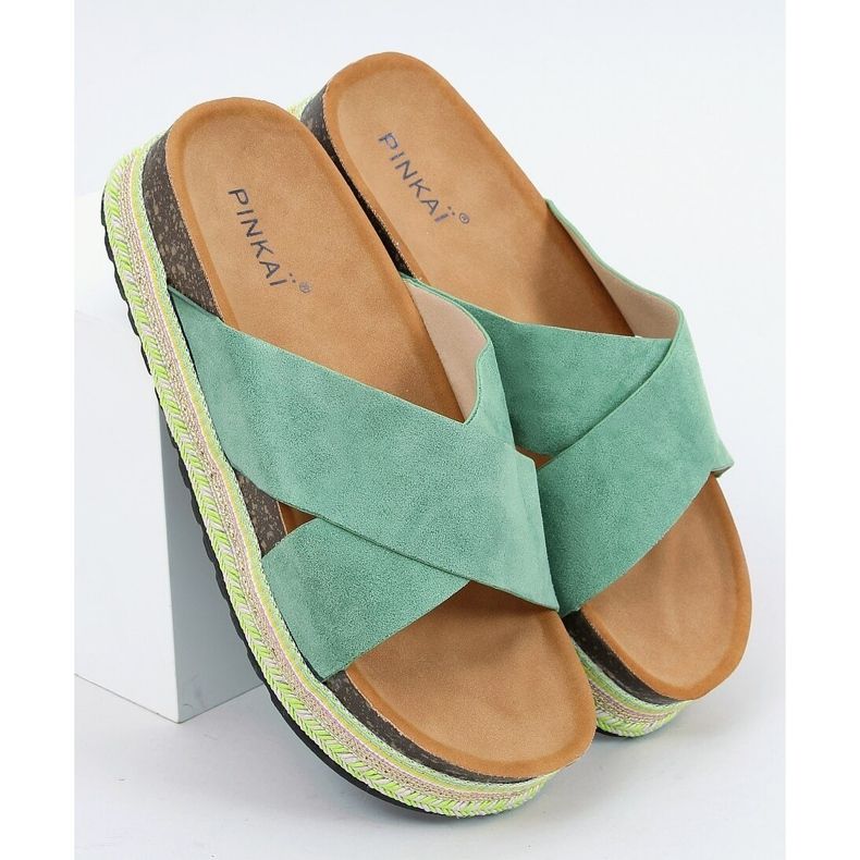 Ciabatte in sughero verde LS016 Green 1