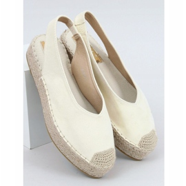 Espadrillas gialle con tacco aperto, giallo M-518 Giallo 1