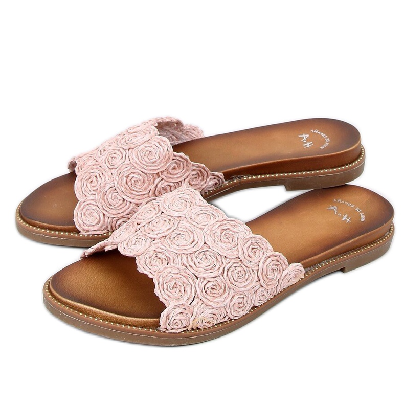 Rosa Pantofole rosa da donna H006 Rosa 2