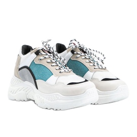 Sneakers beige con suola spessa Joana 1