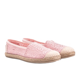 Espadrillas in tessuto rosa di Mandy 1