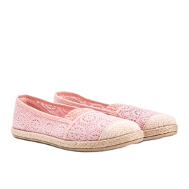 Espadrillas Laney in tessuto rosa 1