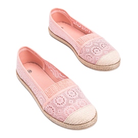 Espadrillas Laney in tessuto rosa 2