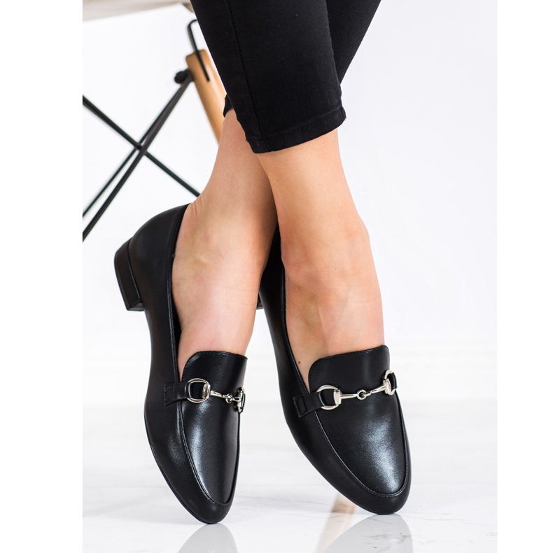 Sergio Leone Mocassini Classici Con Ecopelle nero 1