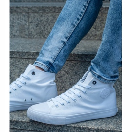Sneakers alte classiche da uomo Big Star FF174551 bianche bianco 3