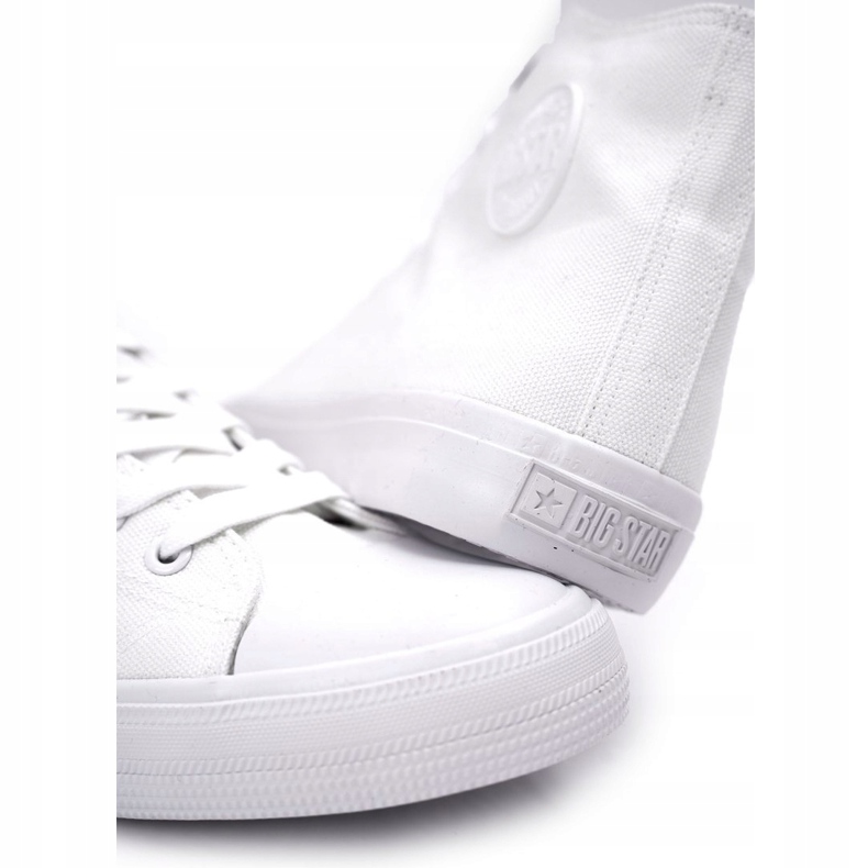 Sneakers alte classiche da uomo Big Star FF174551 bianche bianco 1