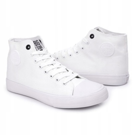 Sneakers alte classiche da uomo Big Star FF174551 bianche bianca 4