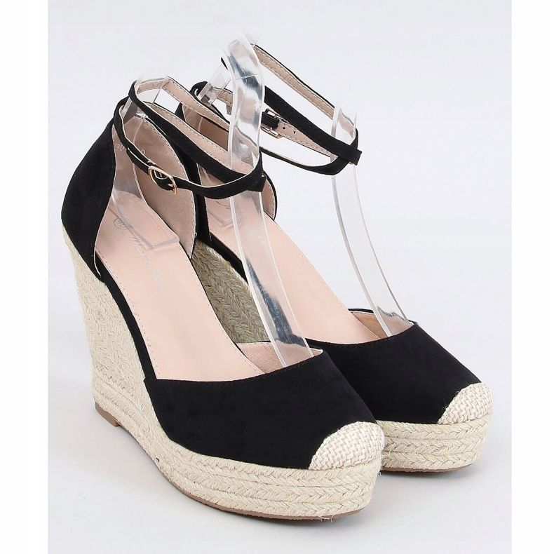 Espadrillas nere con zeppa 3010 Black nero 1