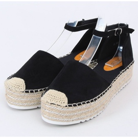 Espadrillas sandali neri 2138 Black nero 1
