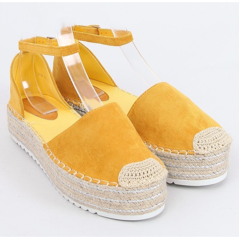 Espadrillas sandali miele 2138 Giallo 1