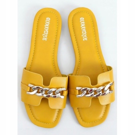 Giallo HY23-01 Pantofole gialle con catena 1