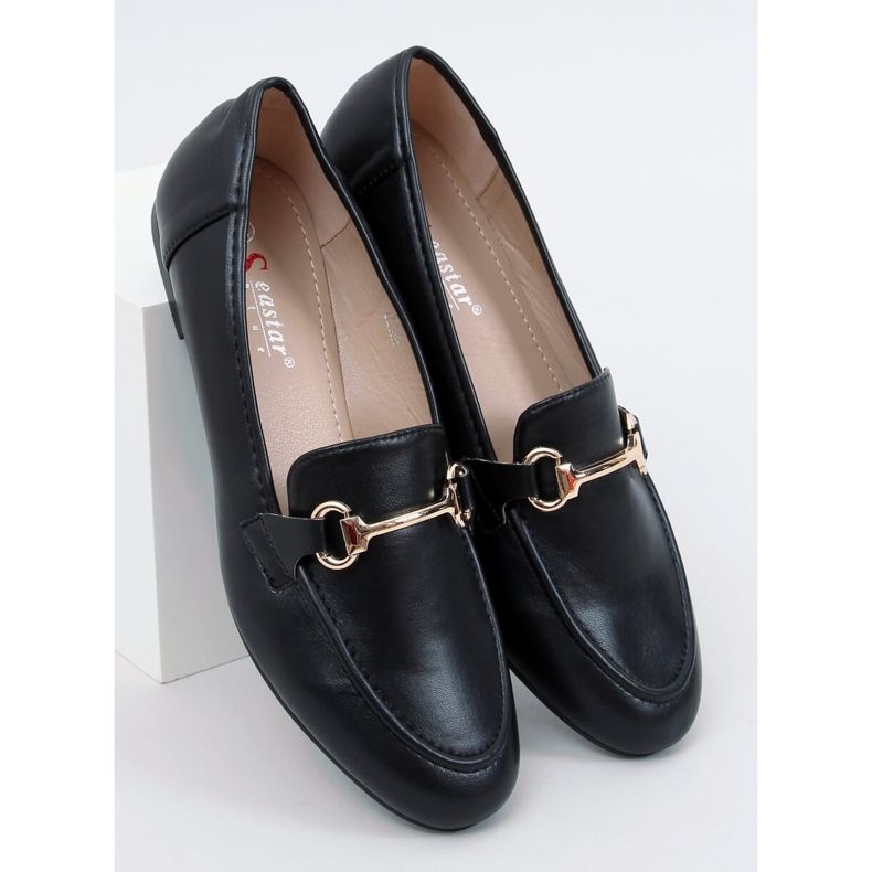 Nero Mocassini neri da donna T392 Black 1