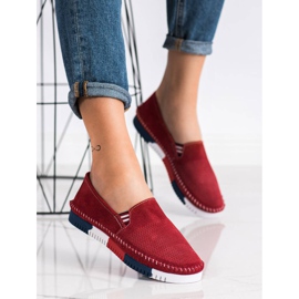 ARTIKER Slip in pelle sulla piattaforma rosso 1