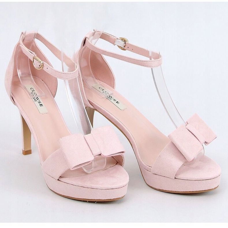Sandali sulla piattaforma rosa 9R32 Nude 1