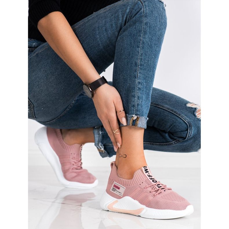 ARTIKER Scarpe Sportive Rosa Bianche Off 2