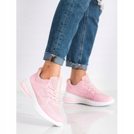 SHELOVET Scarpe sportive traforate rosa 2