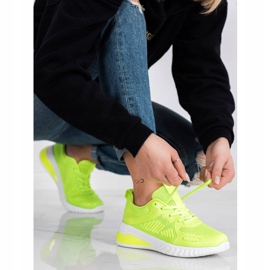 SHELOVET Scarpe sportive traforate verde 1