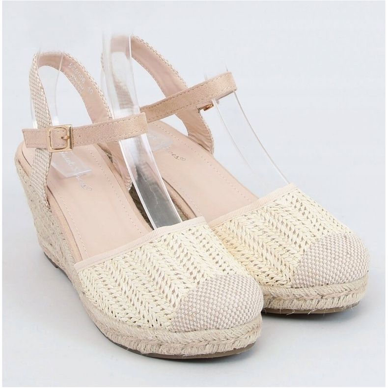 Espadrillas su zeppa beige DZ8006 Beige écru 1