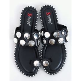 Black SK78P Infradito nere nero argento 1