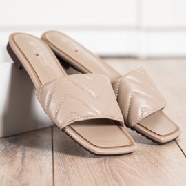 S. BARSKI Ciabatte trapuntate S.BARSKI beige 1