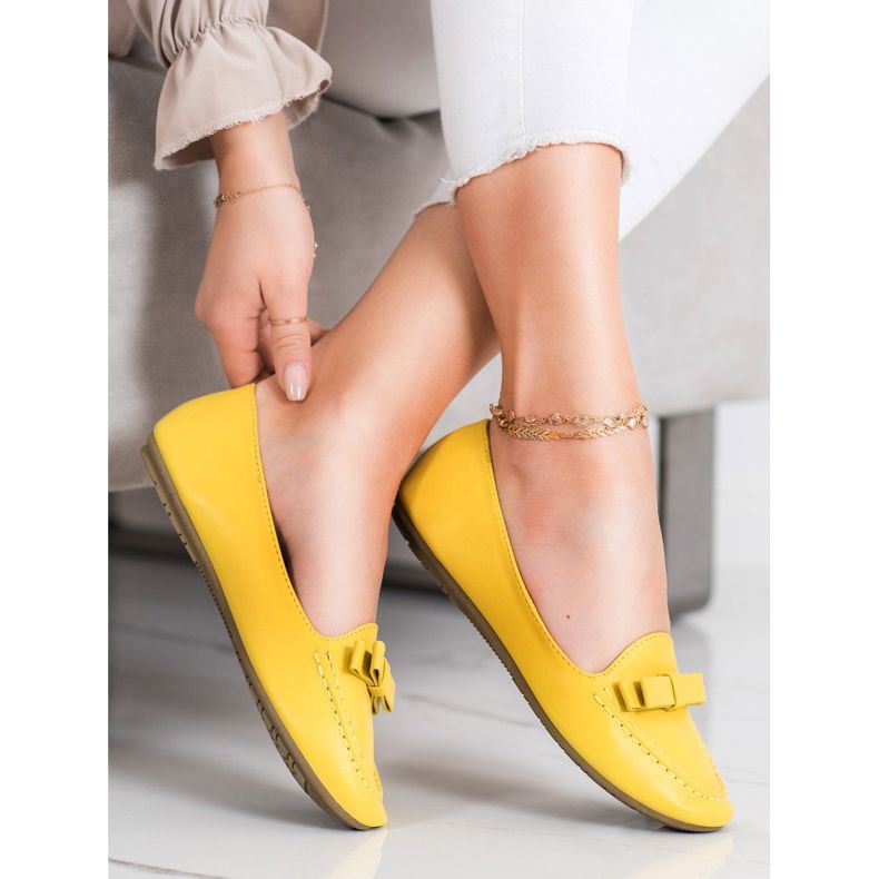 SHELOVET Signori Gialli Con Ecopelle giallo 1
