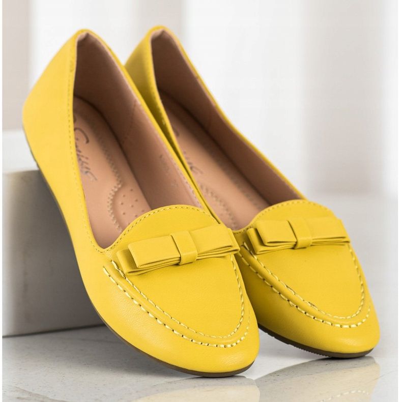 SHELOVET Signori Gialli Con Ecopelle giallo 2