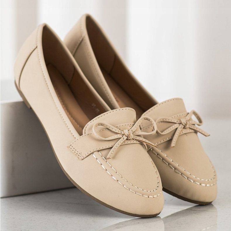 Diamantique Mocassini in ecopelle beige 1