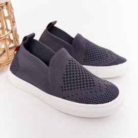 Sneakers Slip-On Big Star per bambini HH374104 grigie Slip-On grigio 2