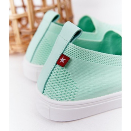 Sneakers Slip-On Big Star HH374101 per bambini Mint Slip-On verde 1