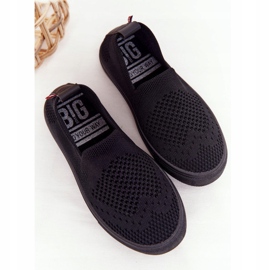 Sneakers Slip-On Big Star HH374107 per bambini nere nero 2
