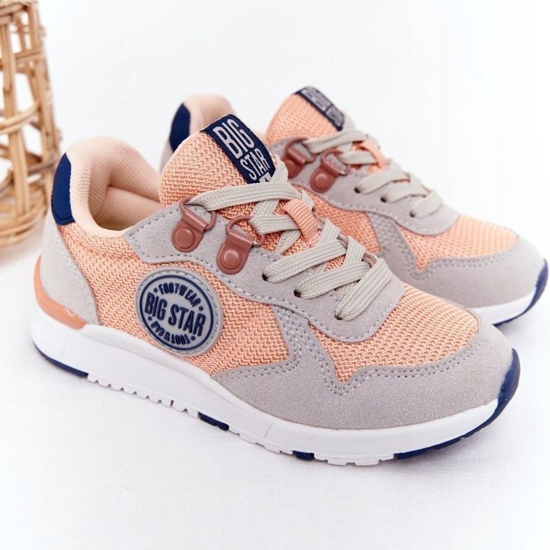 Scarpe sportive per bambini Memory Foam Big Star HH374180 Arancione arancia 2