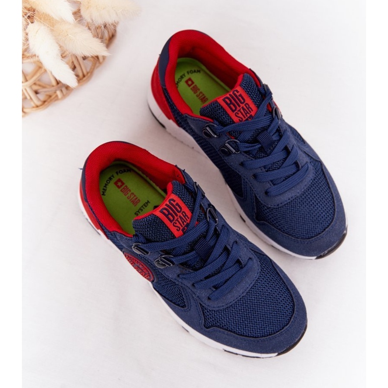 Scarpe sportive per bambini Memory Foam Big Star HH374175 Navy Blue multicolore 1