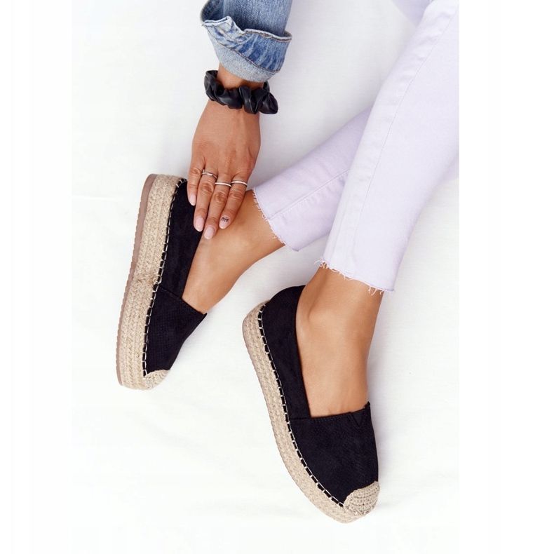 Espadrillas Sulla Straw Platform Black Highway nero 1