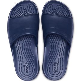 Crocs Classic Slide Kids pantofole per bambini 204981 410 blu navy 2
