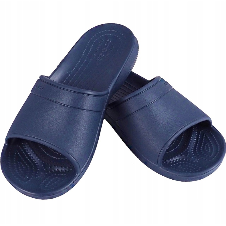Crocs Classic Slide Kids pantofole per bambini 204981 410 blu navy 1