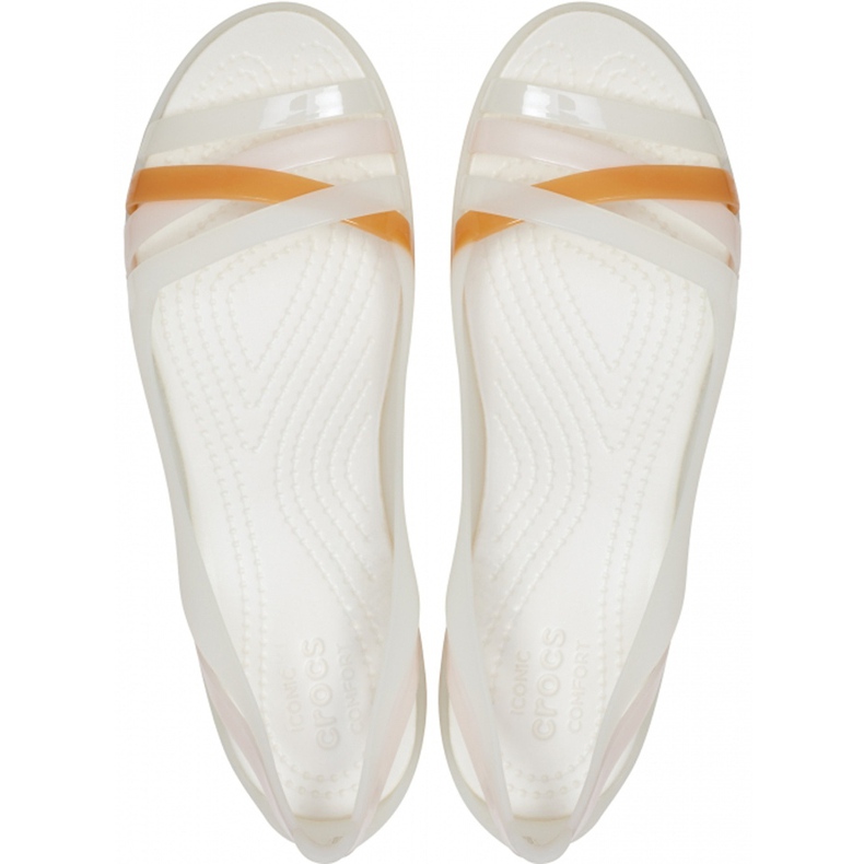 Sandali Crocs Isabella Huarche 2 Flat W bianco 204912 12U 2
