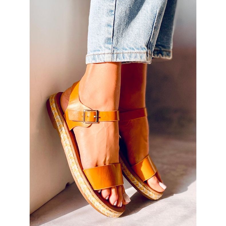 Sandali espadrillas honeyTH005 Giallo 2
