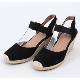 Espadrillas nere su zeppe 9R50 Black nero 1