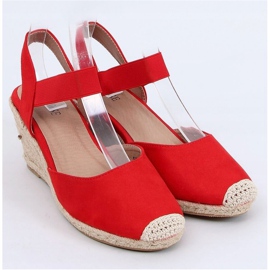 Espadrillas rosse su zeppe, rosso 9R50 Rosso 1