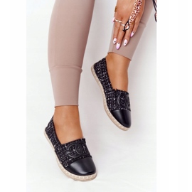 EVE Espadrillas nere da donna eleganti Be My Love beige nero 2