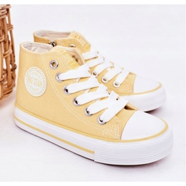 Sneakers Alte Per Bambini Con Cerniera Big Star HH374138 Giallo 1