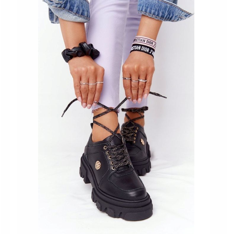 Lewski Shoes Scarpe Oxford in Pelle Lewski 3011-0 Nere nero 1