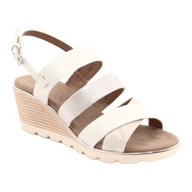 Sandali in pelle da donna Caprice argento 9-28708-26 1