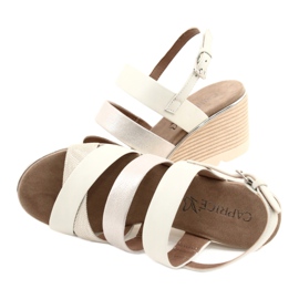 Sandali in pelle da donna Caprice argento 9-28708-26 4