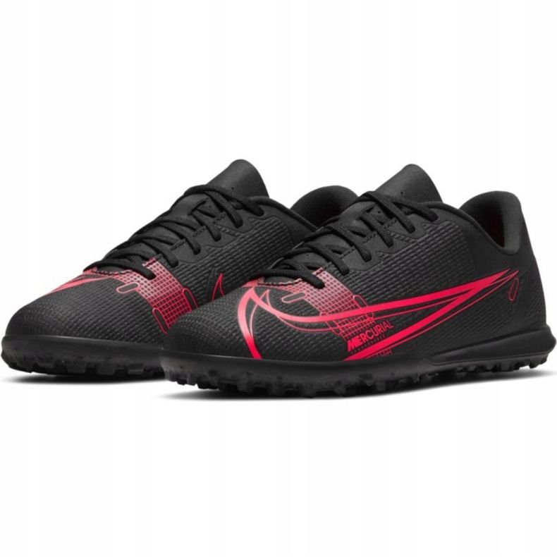 Nike Mercurial Vapor 14 Club Tf Jr CV0945 090 scarpe da calcio nero nero 2