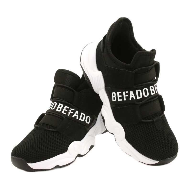 Scarpe per bambini Befado 516X066 bianco nero 4