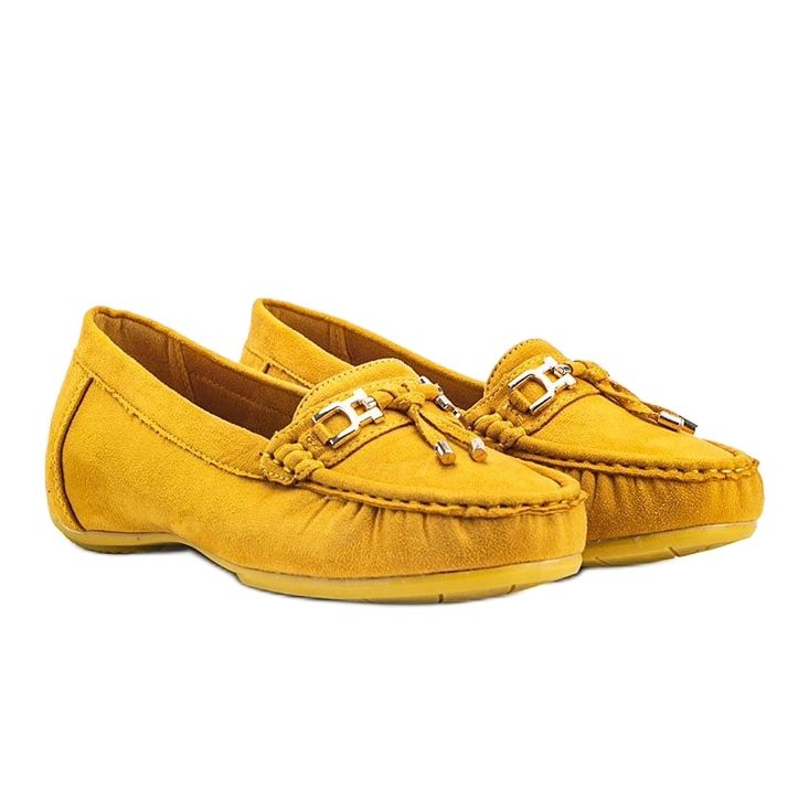 Mocassini Darren color senape giallo 1
