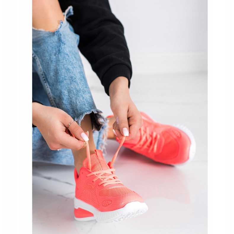 SHELOVET Scarpe sportive traforate arancia 1