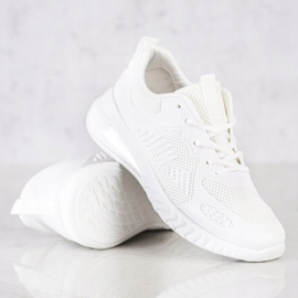 SHELOVET Scarpe sportive traforate bianco 1
