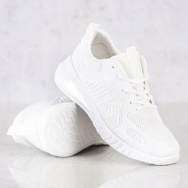 SHELOVET Scarpe sportive traforate bianco 1